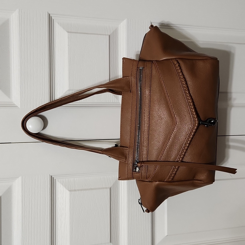 Nwt Botkier Trigger Leather Satchel, Caramel. - image 2